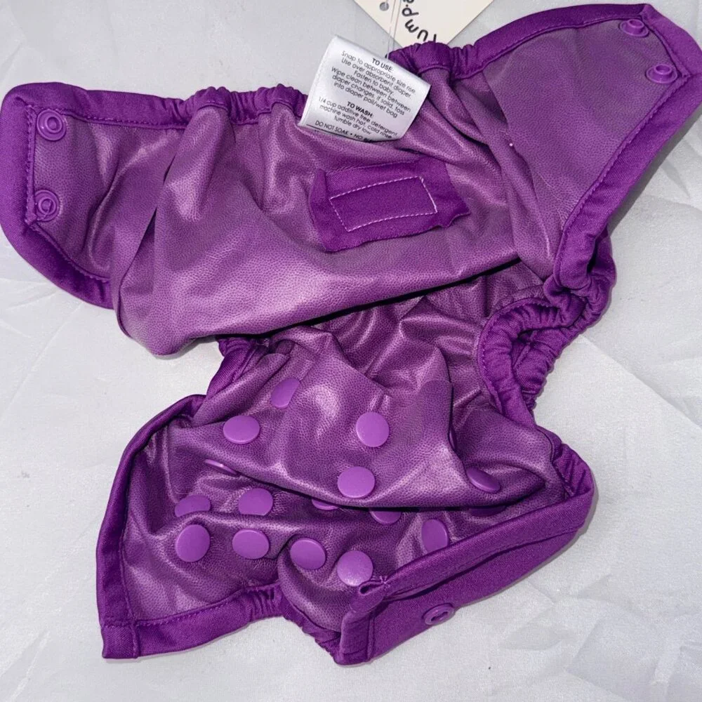 Rumparooz Cloth Diaper Covers 2-Pack Newborn Adjustable Snap Purple & Lavender